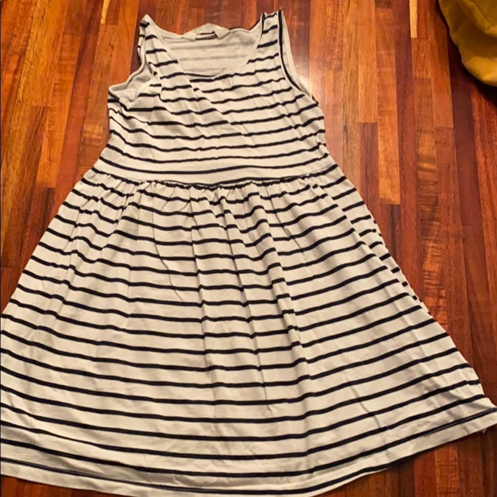 H&M Navy and White Striped Dress